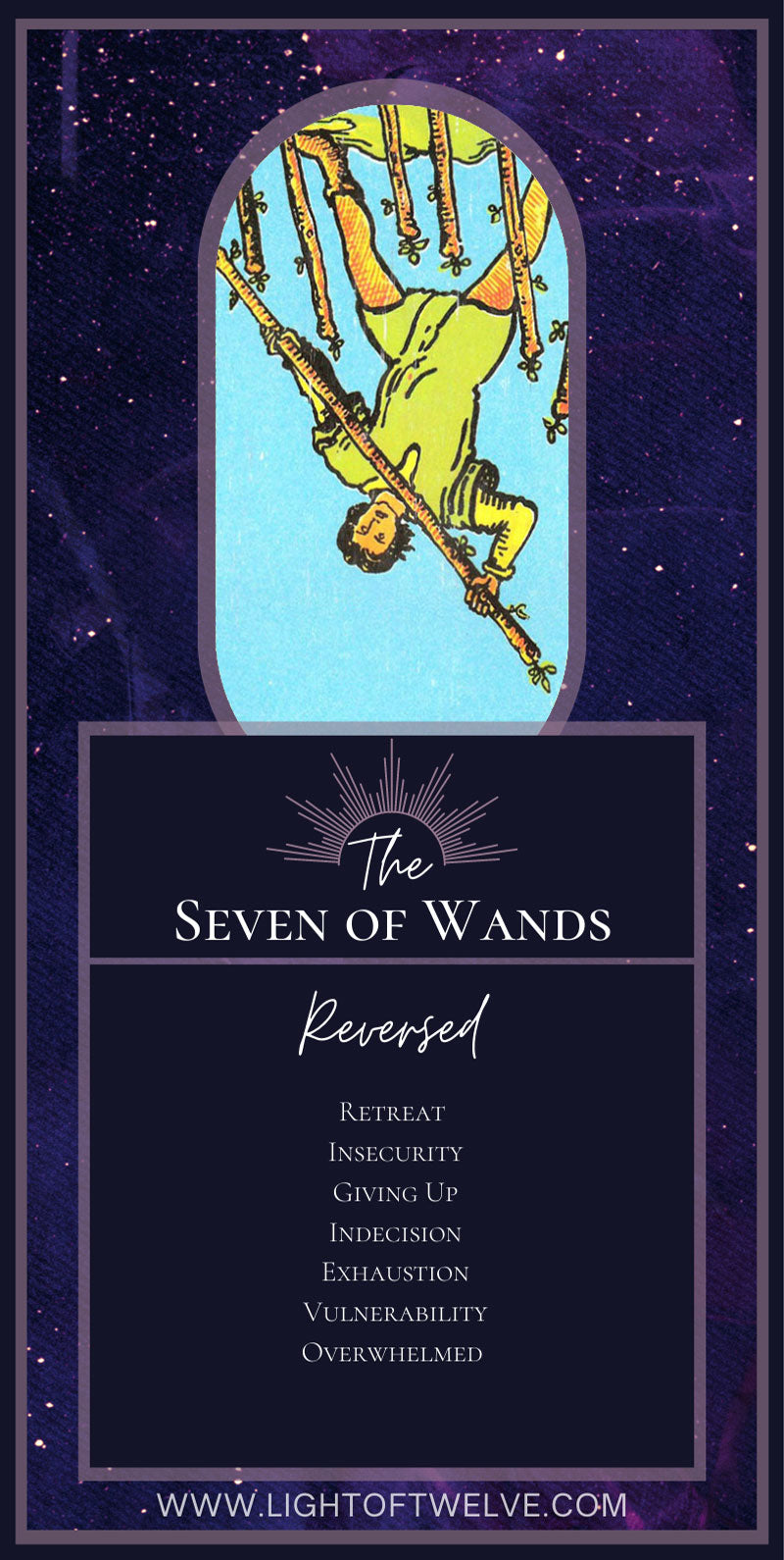 Is 7 of wands reversed bad? Avoid these common problems today.
