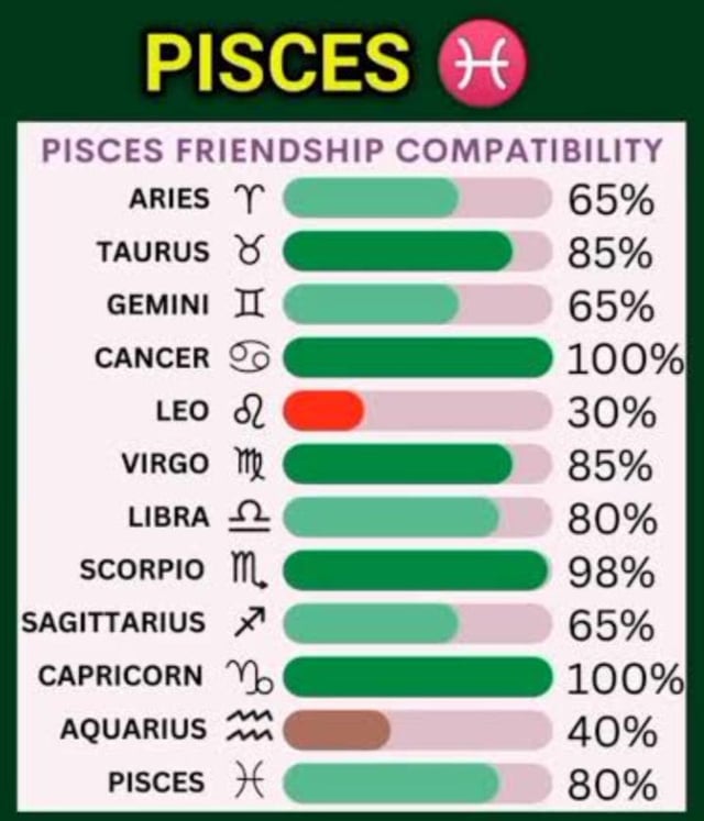 Pisces Men Most Compatible Signs: Love, Career and Friendship