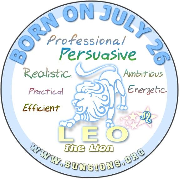 july 26 horoscope personality traits for people born today